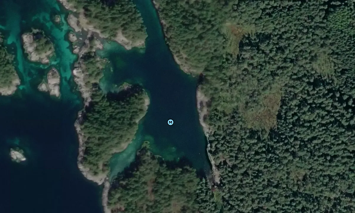 Satelite image of Lindøya - Valevåg