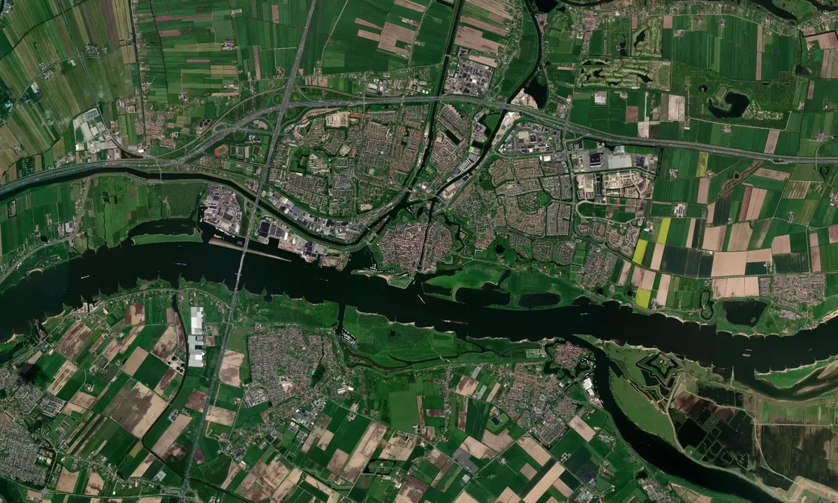 Flyfoto av Lingehaven Gorinchem