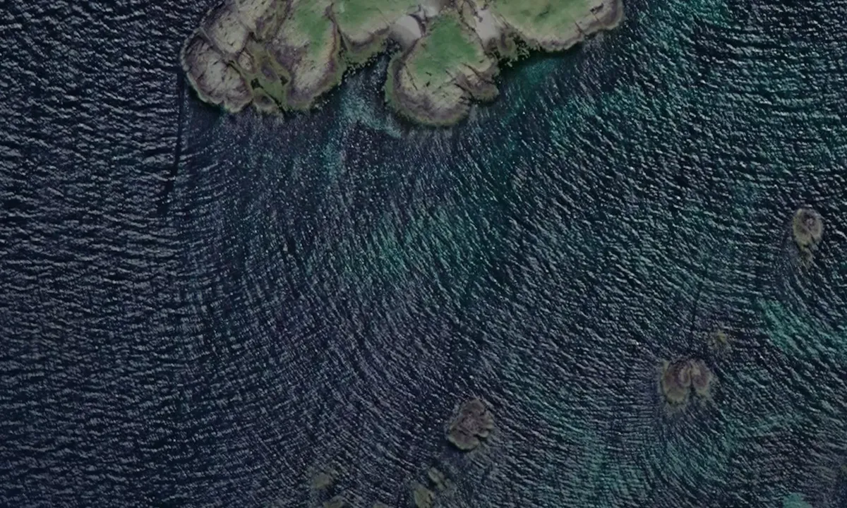 Satelite image of Litle Flatøya