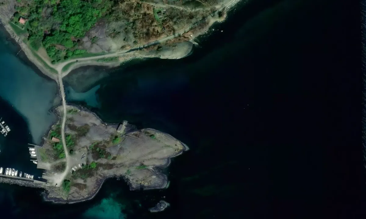Satelite image of Litlevåg