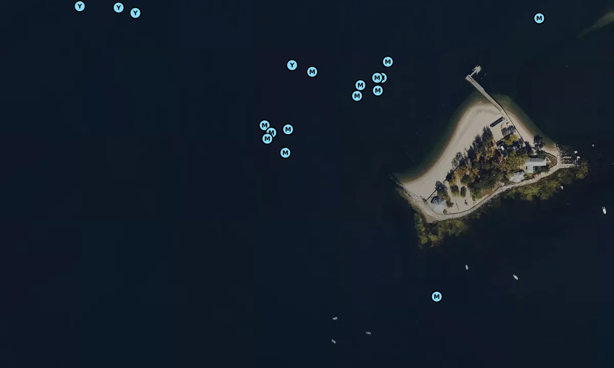 Satelite image of Little Captain Island