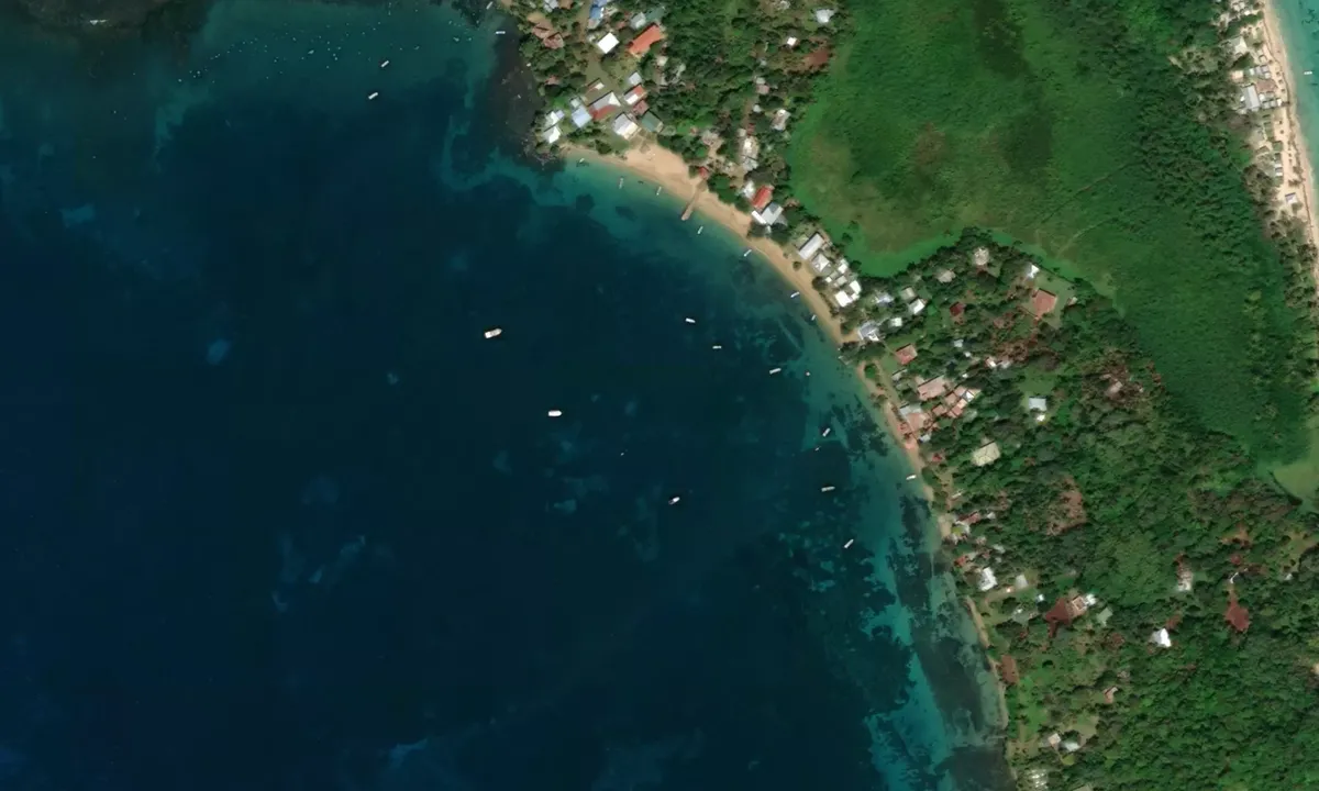 Flyfoto av Little Corn Island