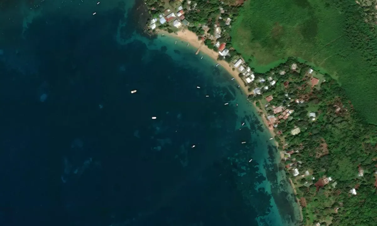 Satelite image of Little Corn Island