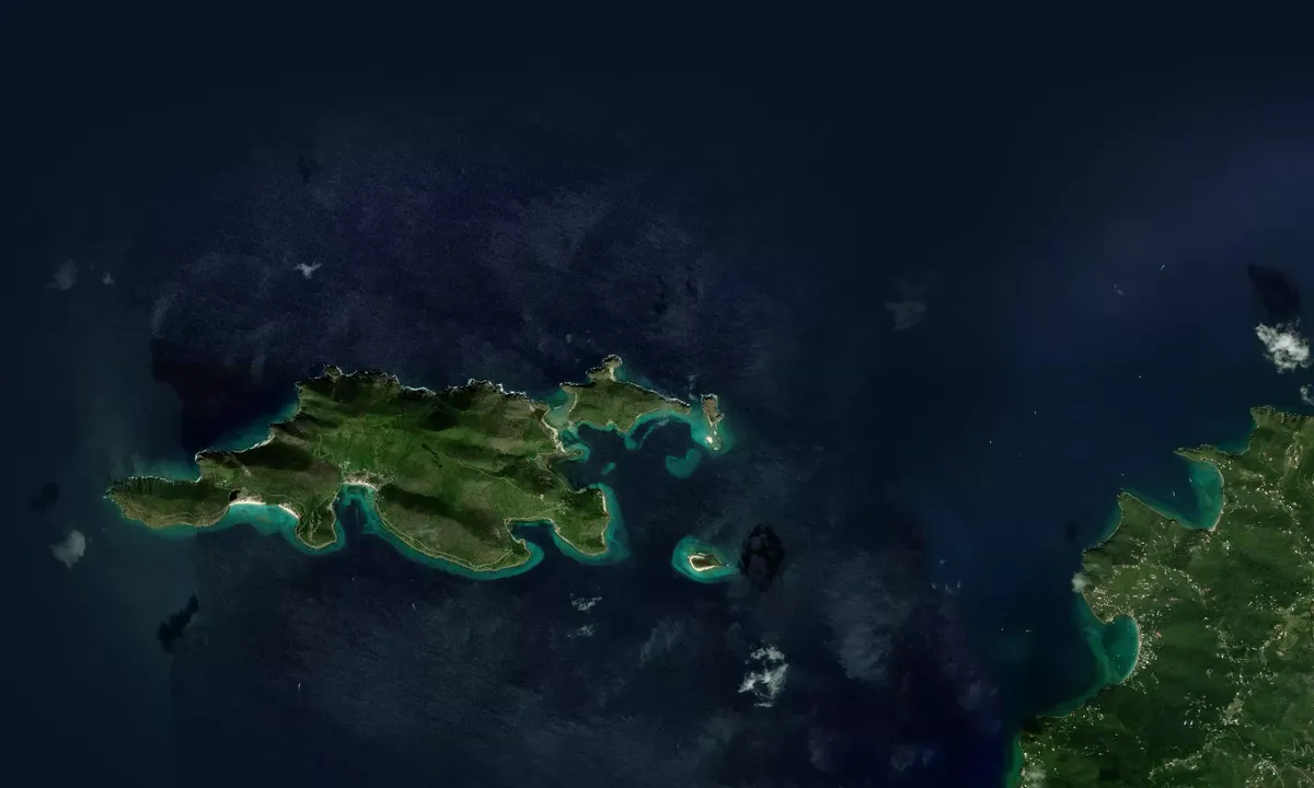 Flyfoto av Little Jost Van Dyke