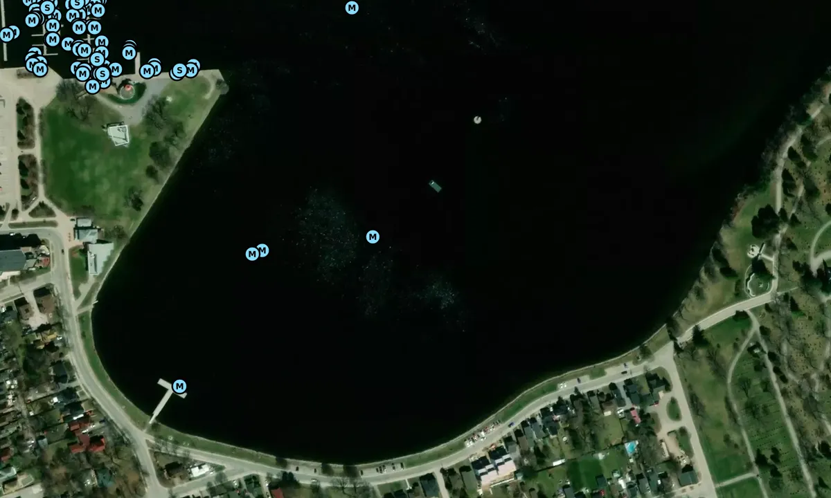 Satelite image of Little Lake Anchorage