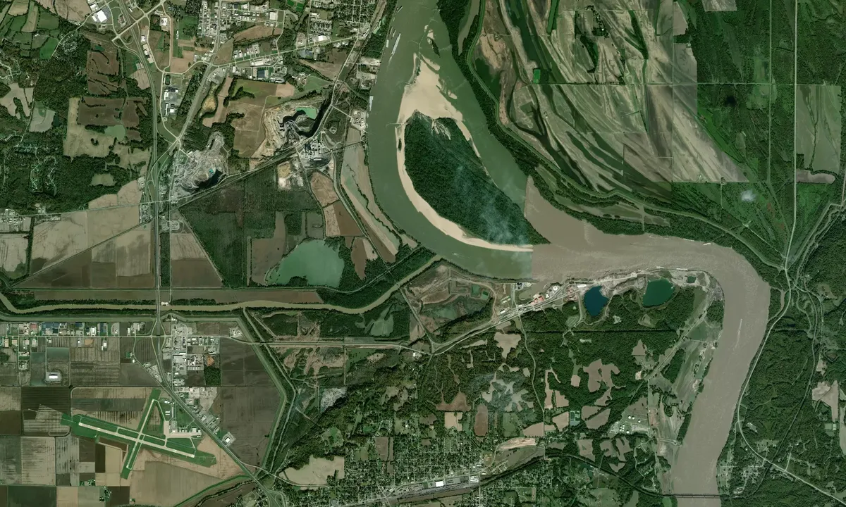Flyfoto av Little River Diversion Canal