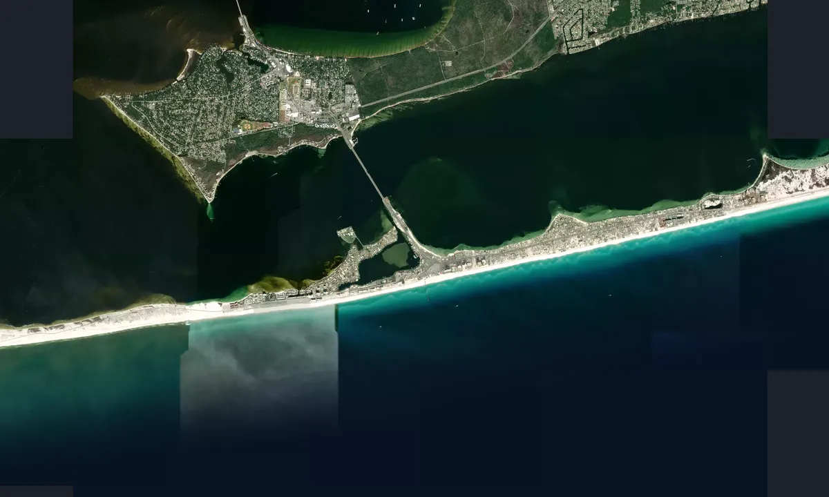 Flyfoto av Little Sabine Bay