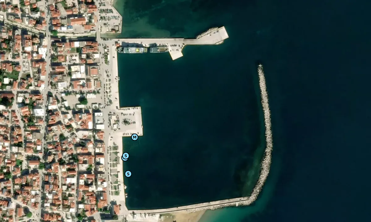 Satelite image of Lixouri Harbour