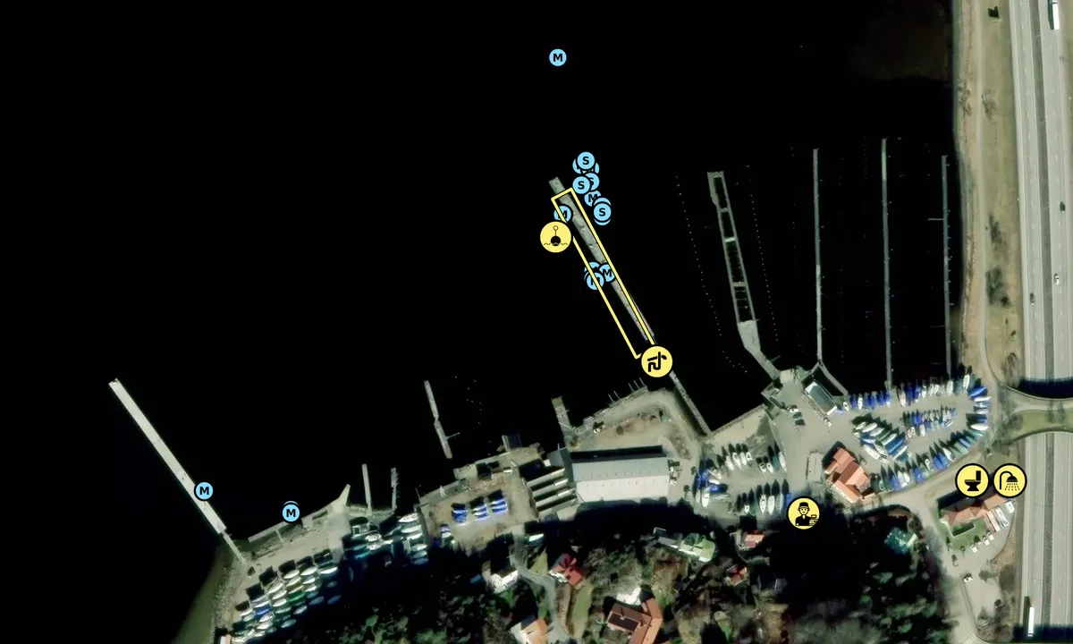 Satelite image of Ljungskile - Båtklubben