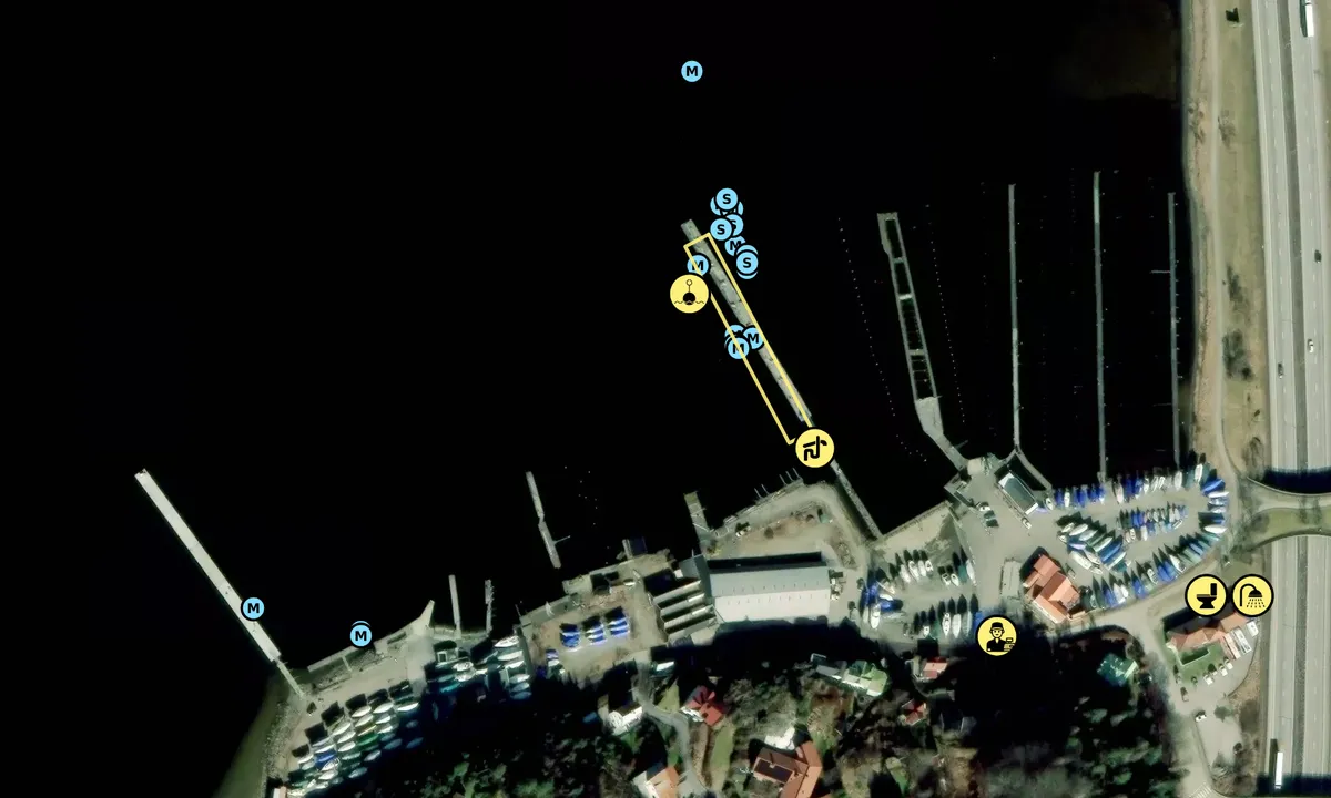 Satelite image of Ljungskile - Båtklubben