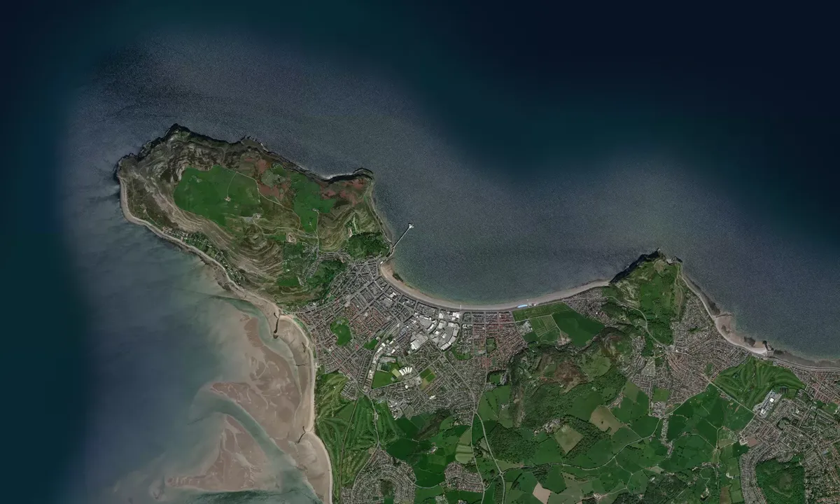 Flyfoto av Llandudno Bay