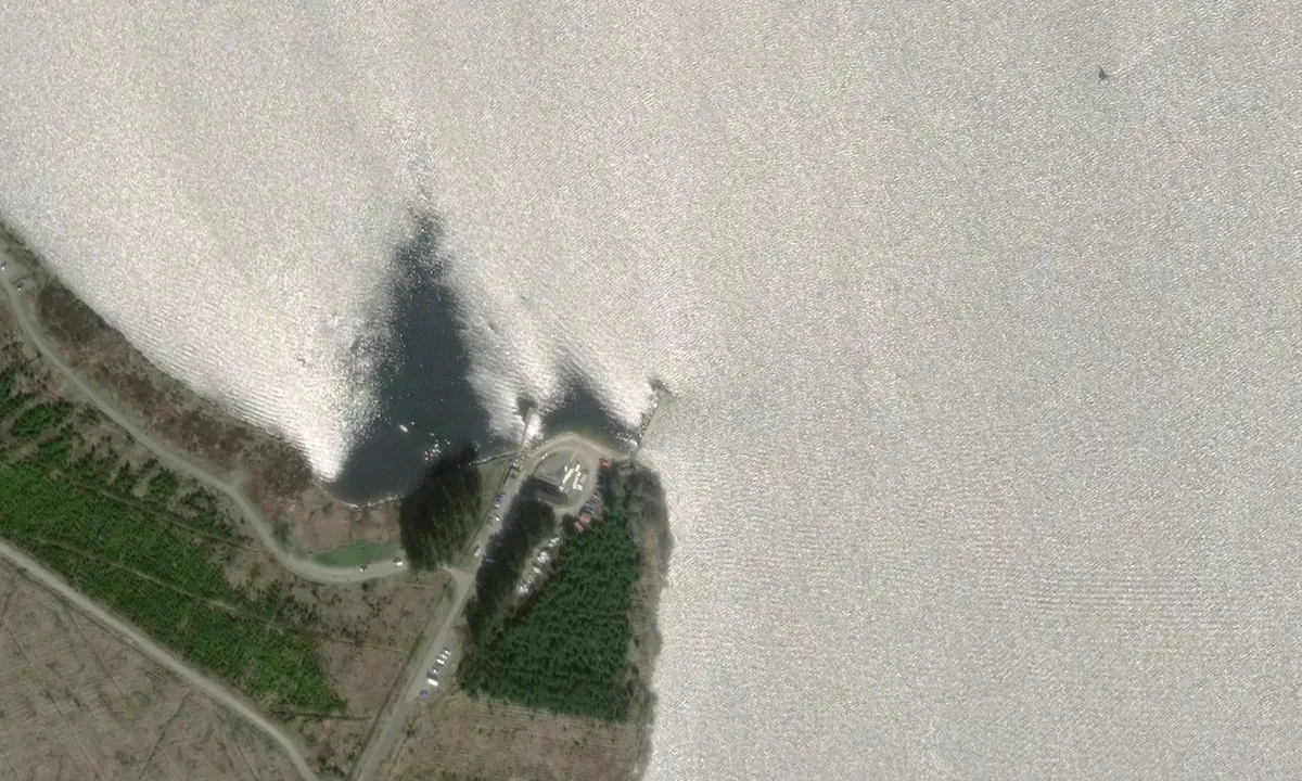 Flyfoto av Llyn Brenig