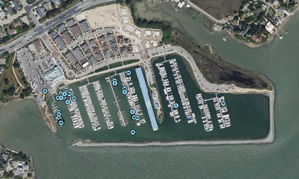 Satelite image of Loch Lomond Marina