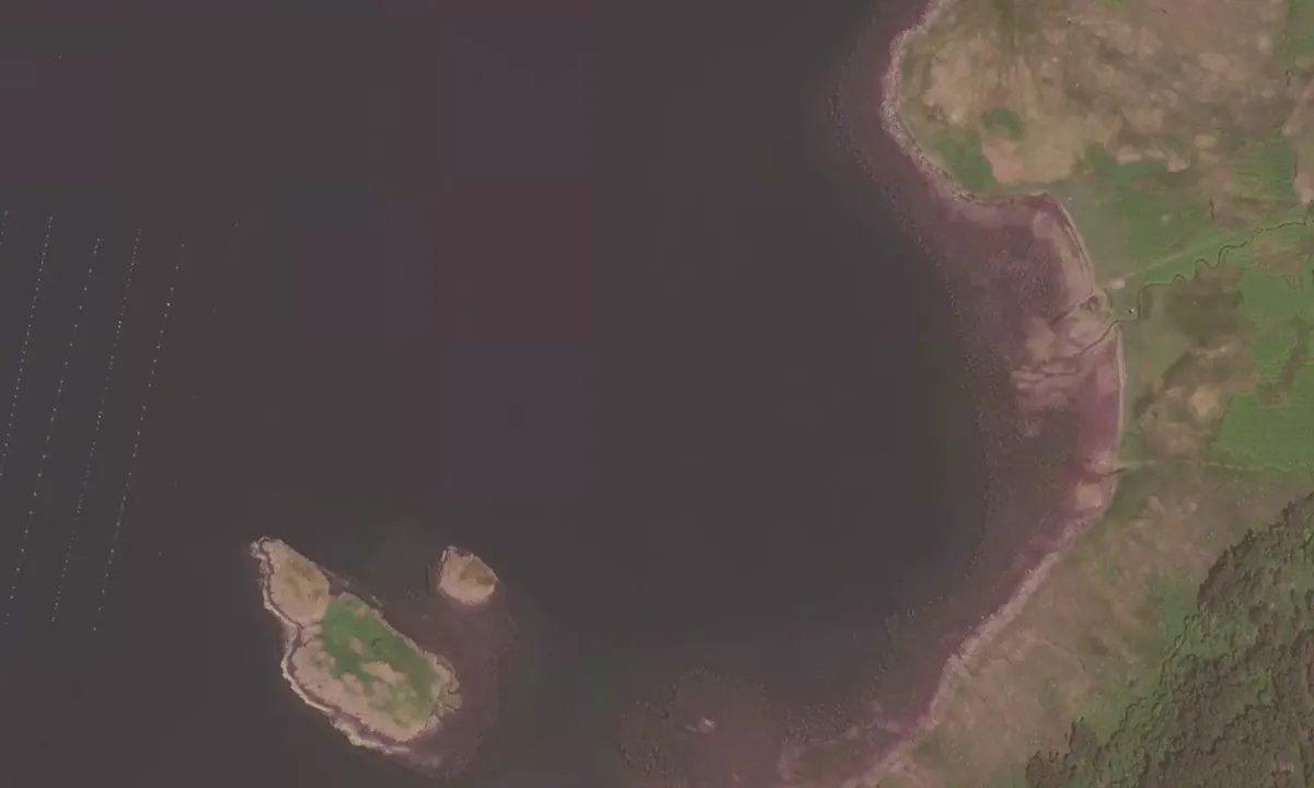Flyfoto av Loch Spelve - Eilean Amalaig