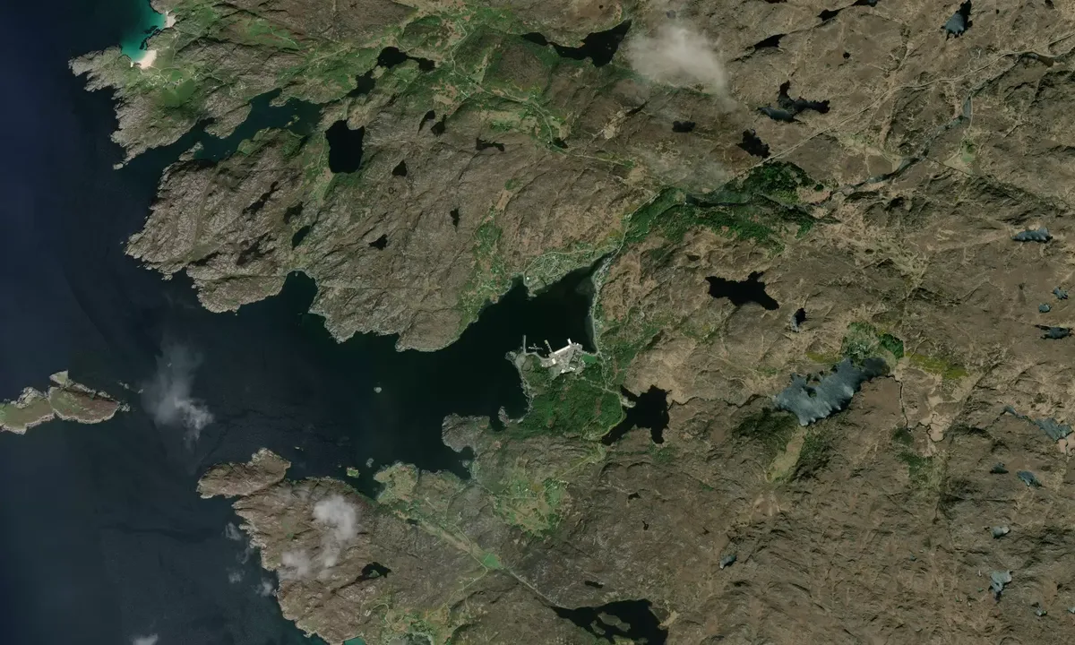 Flyfoto av Lochinver Harbour