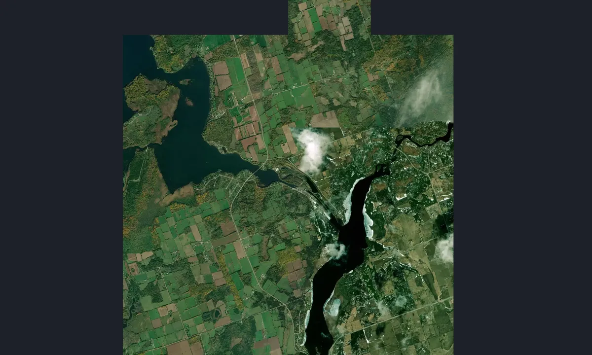 Flyfoto av Lock 17 (Parks Canada)