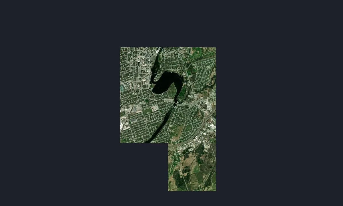 Flyfoto av Lock 19 Parks Canada