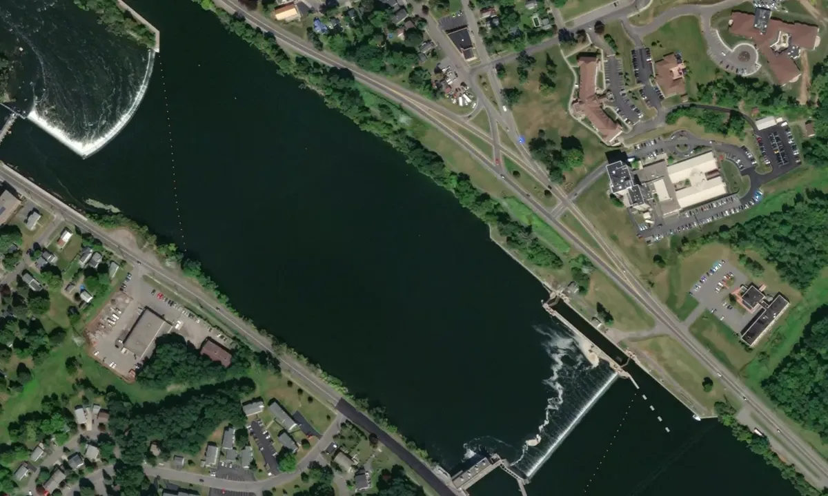 Flyfoto av Lock 6 Dam Pool
