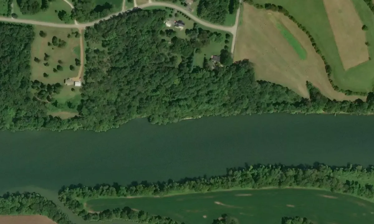 Satelite image of Lock 6 Wall 1