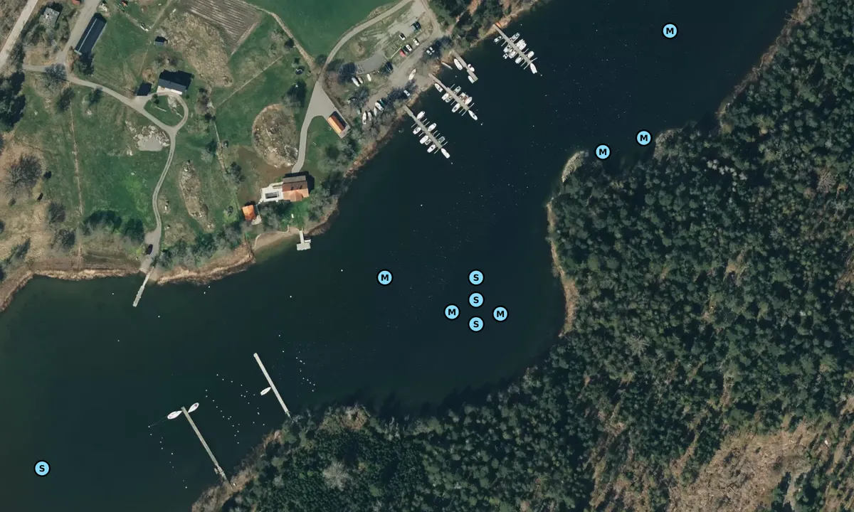 Satelite image of Löknäsviken - Värmdö