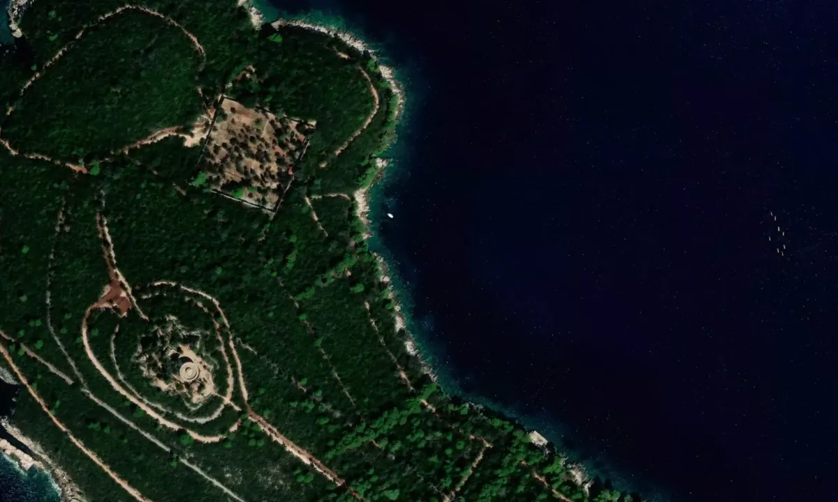Flyfoto av Lokrum