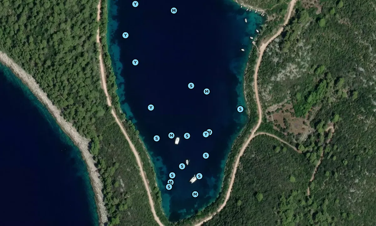 Satelite image of Lokva Bay