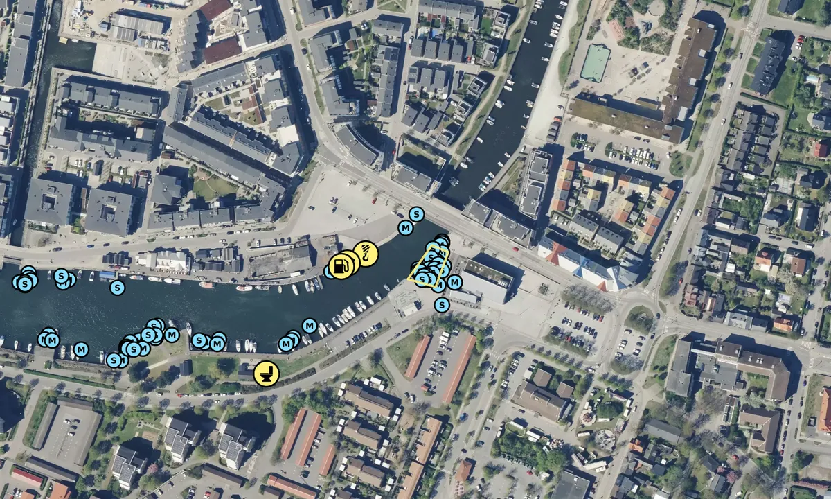 Satelite image of Lomma Gästhamn