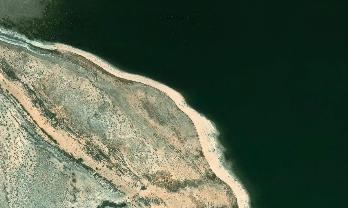 Satelite image of Lone Rock