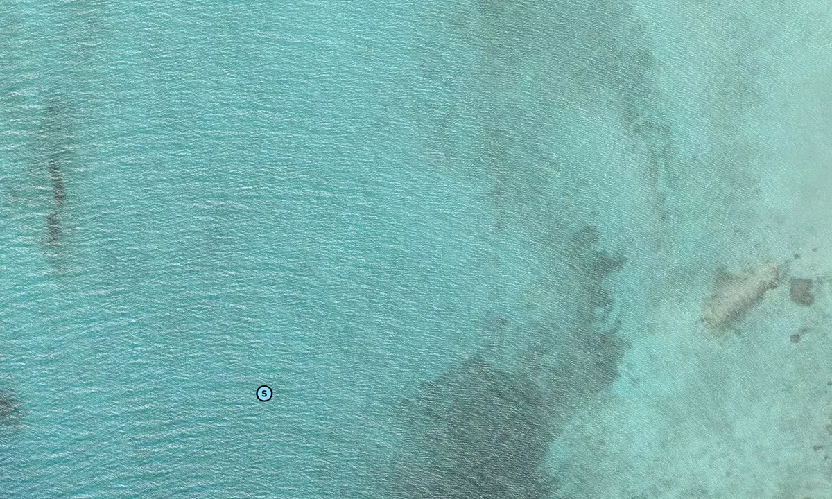 Satelite image of Long Cay Southwest