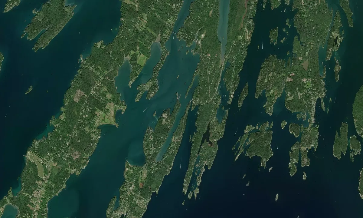 Flyfoto av Long Cove - Harpswell