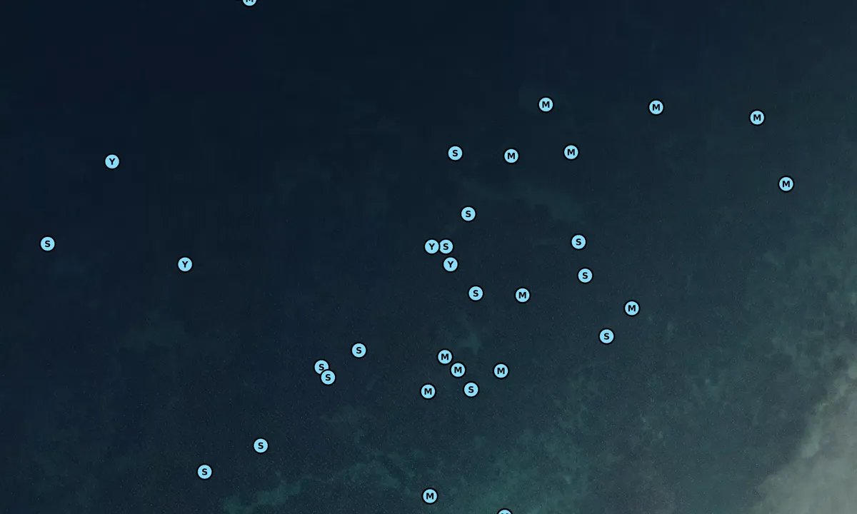 Satelite image of Long Key inside anchorage