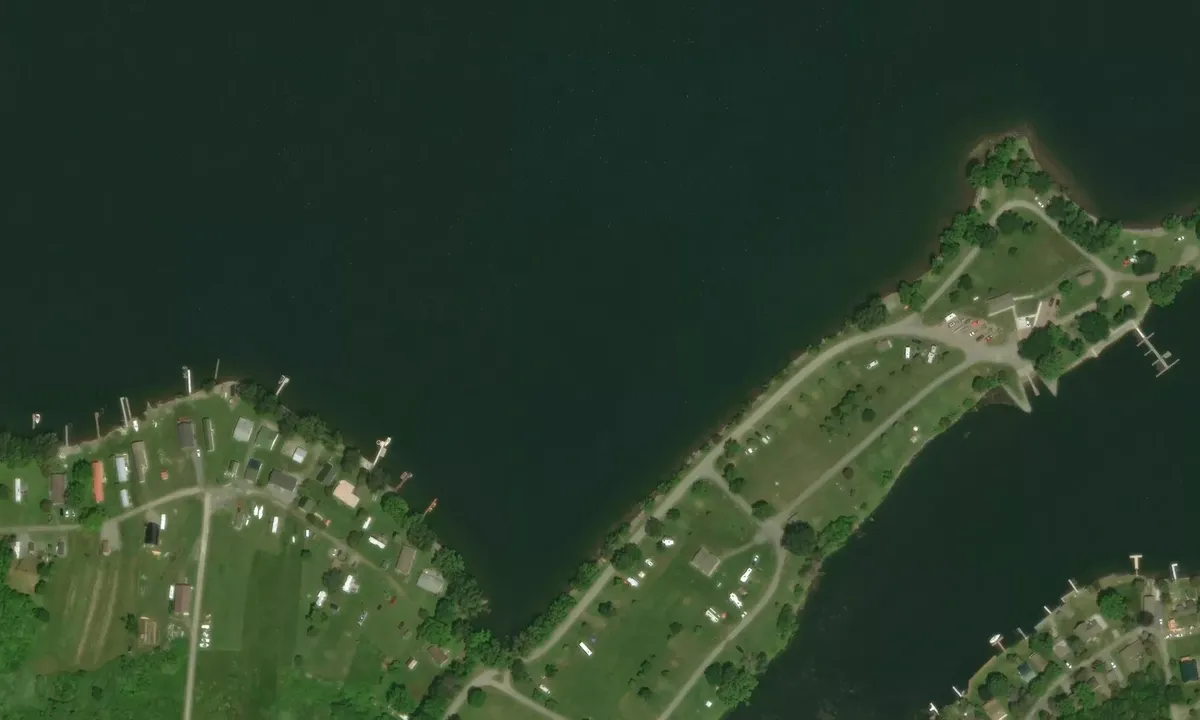 Satelite image of Long Point North Shore