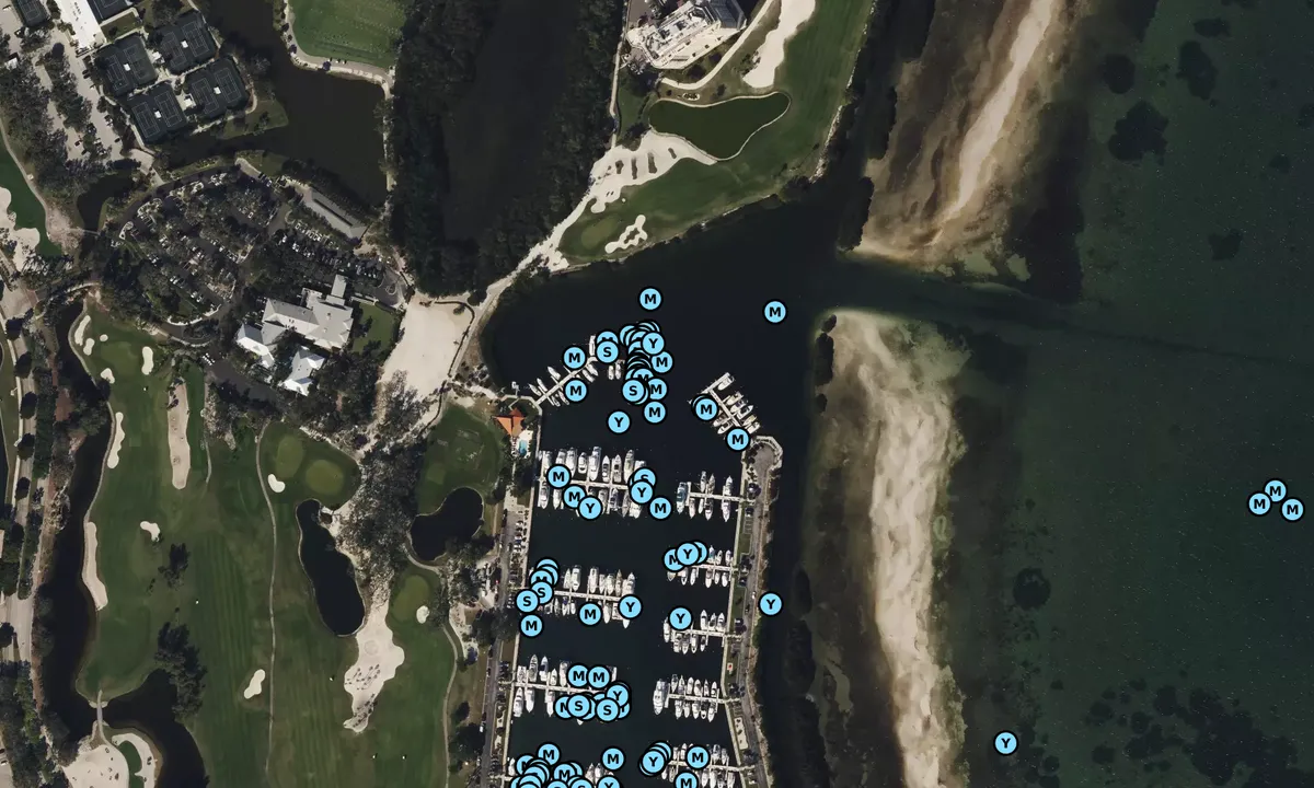 Satelite image of Longboat Key Club Moorings - Manatee