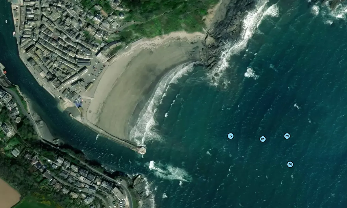 Satelite image of Looe Bay