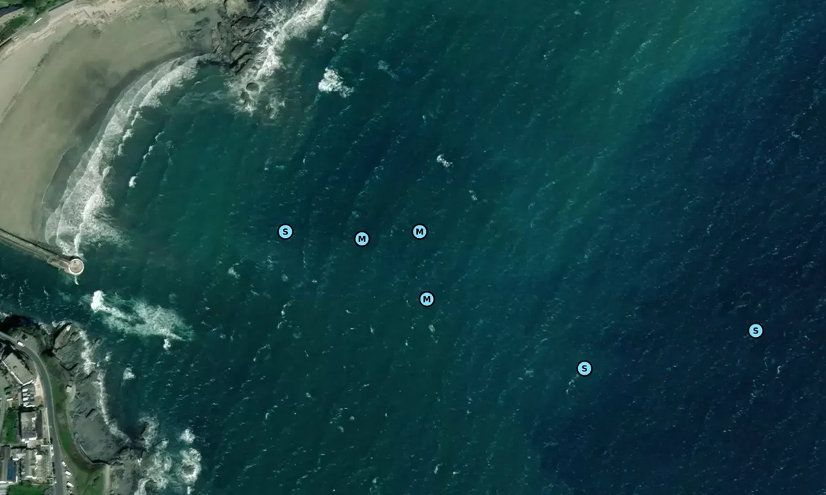 Satelite image of Looe Bay