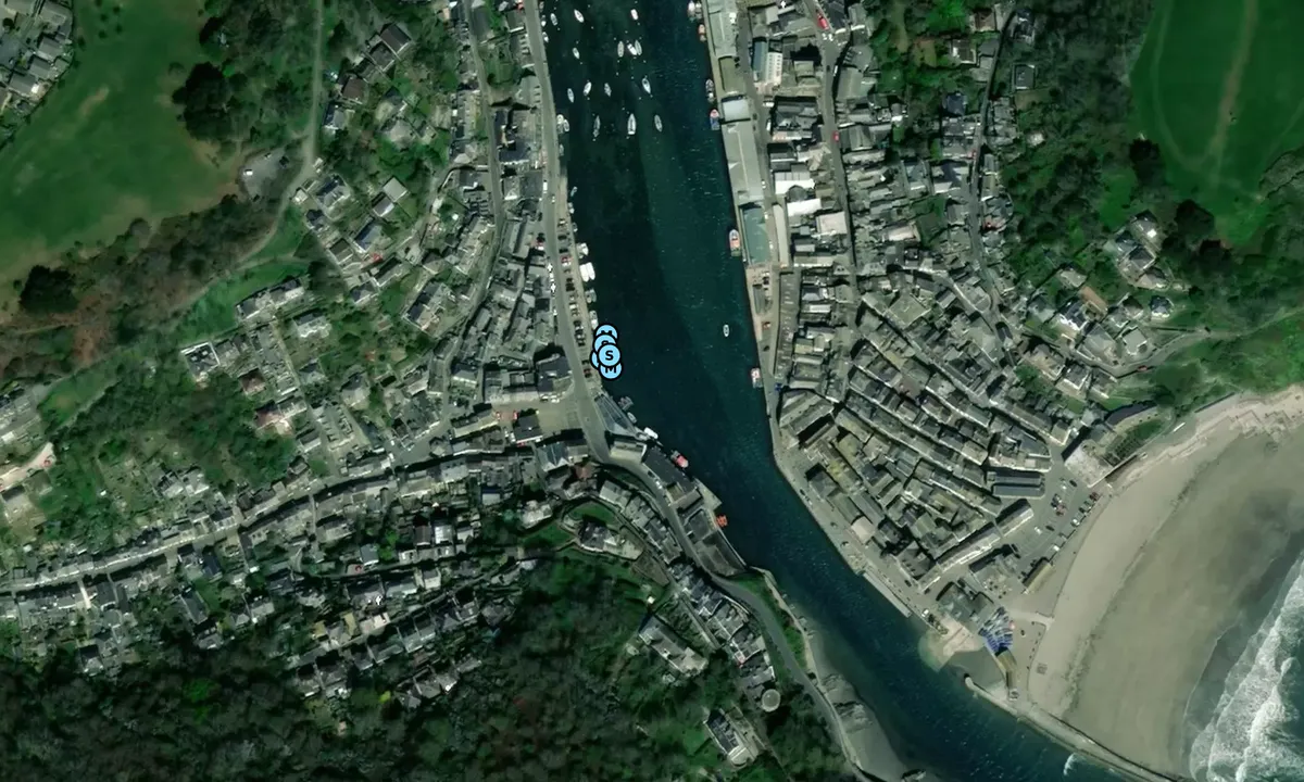 Satelite image of Looe Harbour