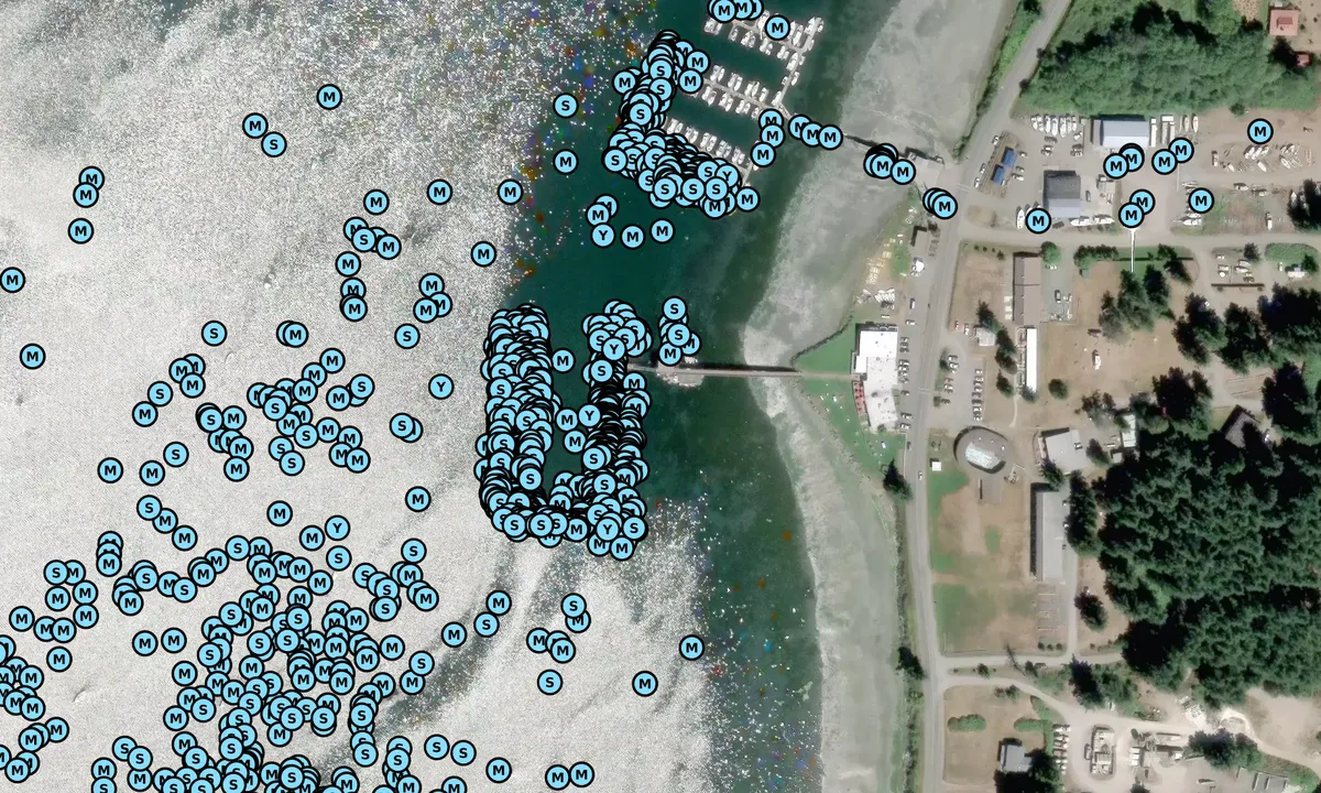 Satelite image of Lopez Islander Resort and Marina