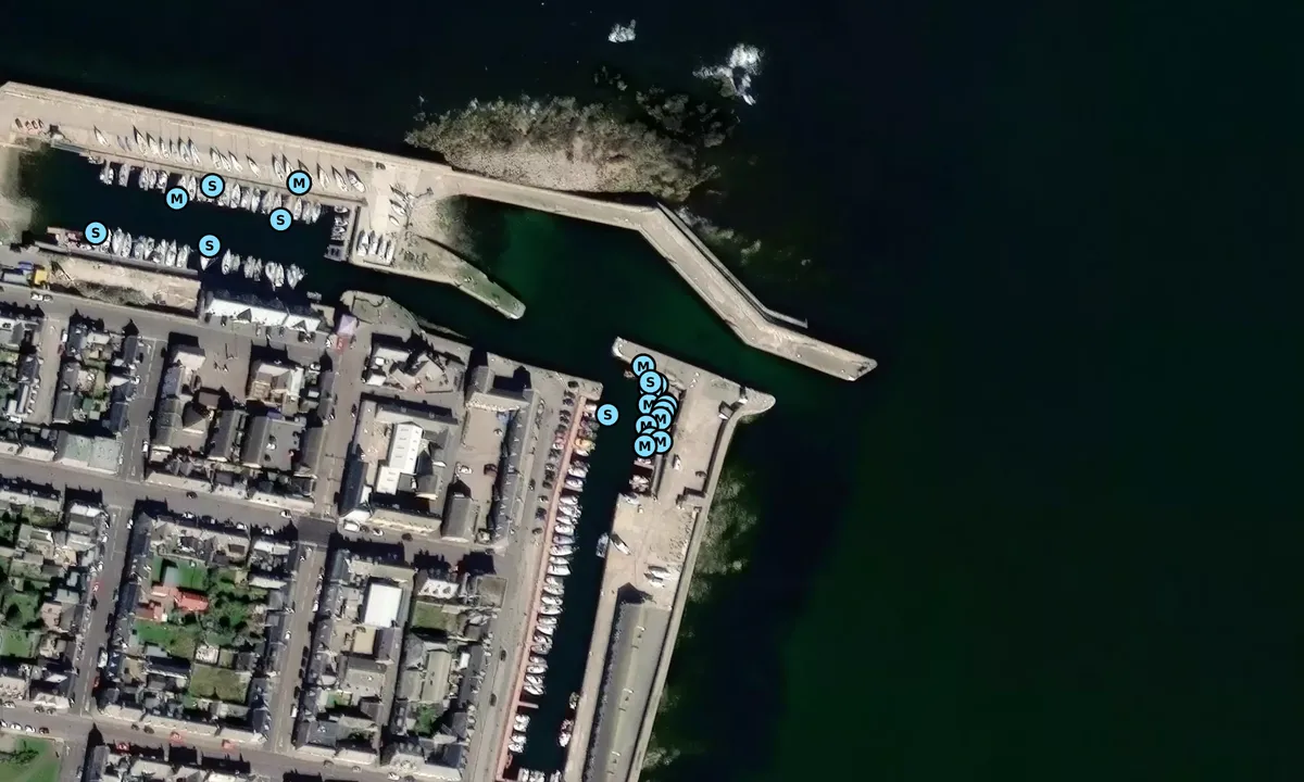 Satelite image of Lossiemouth Marina