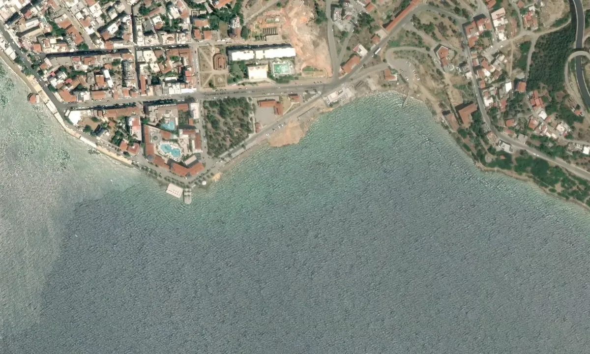 Flyfoto av Loutra Spa bay