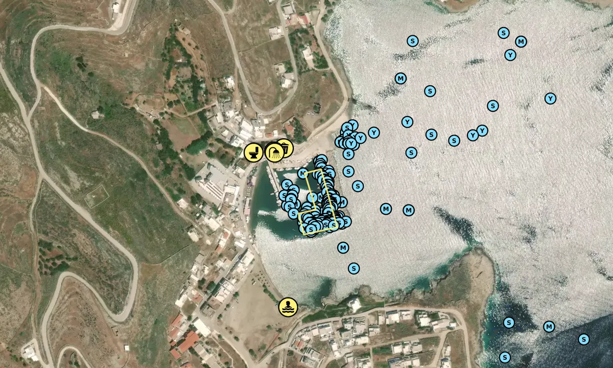Satelite image of Loutra Yacht Basin
