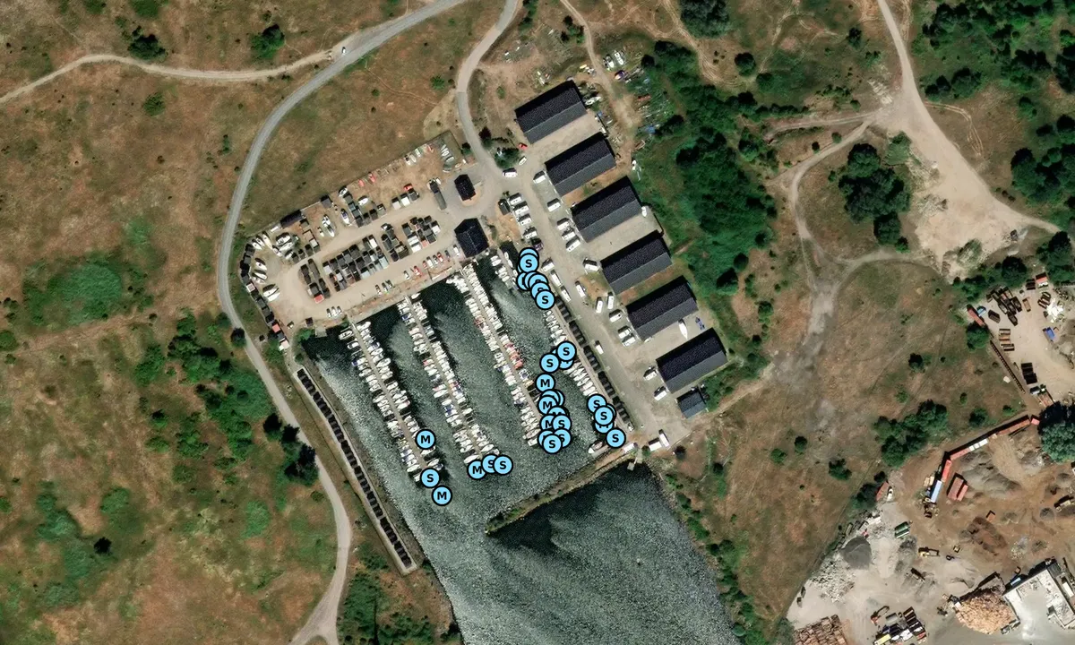 Satelite image of Lövstavikens Båtförening