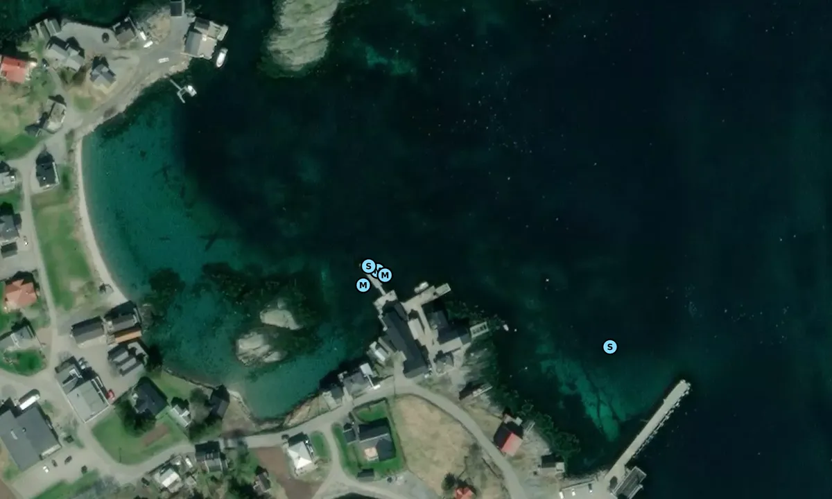 Satelite image of Lovund Gjestehavn