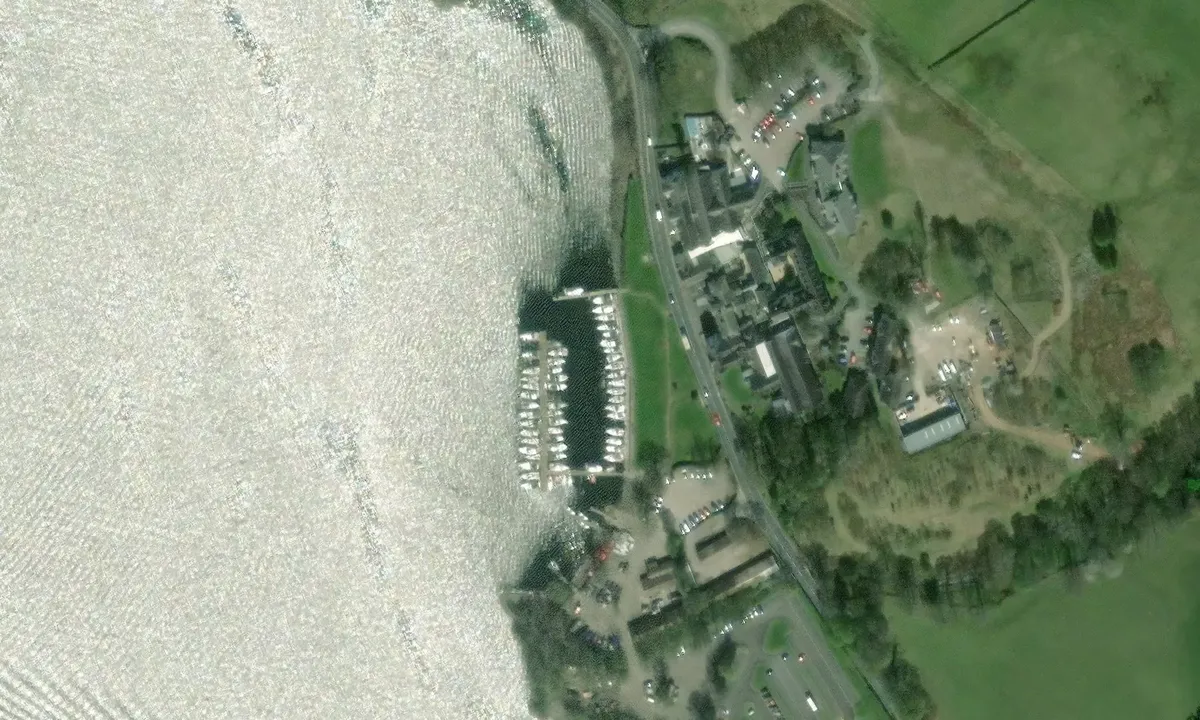 Satelite image of Low Wood Bay Marina
