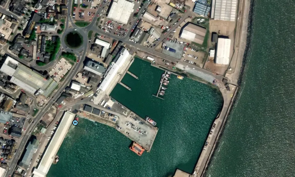 Satelite image of Lowestoft Haven Marina, Hamilton Dock