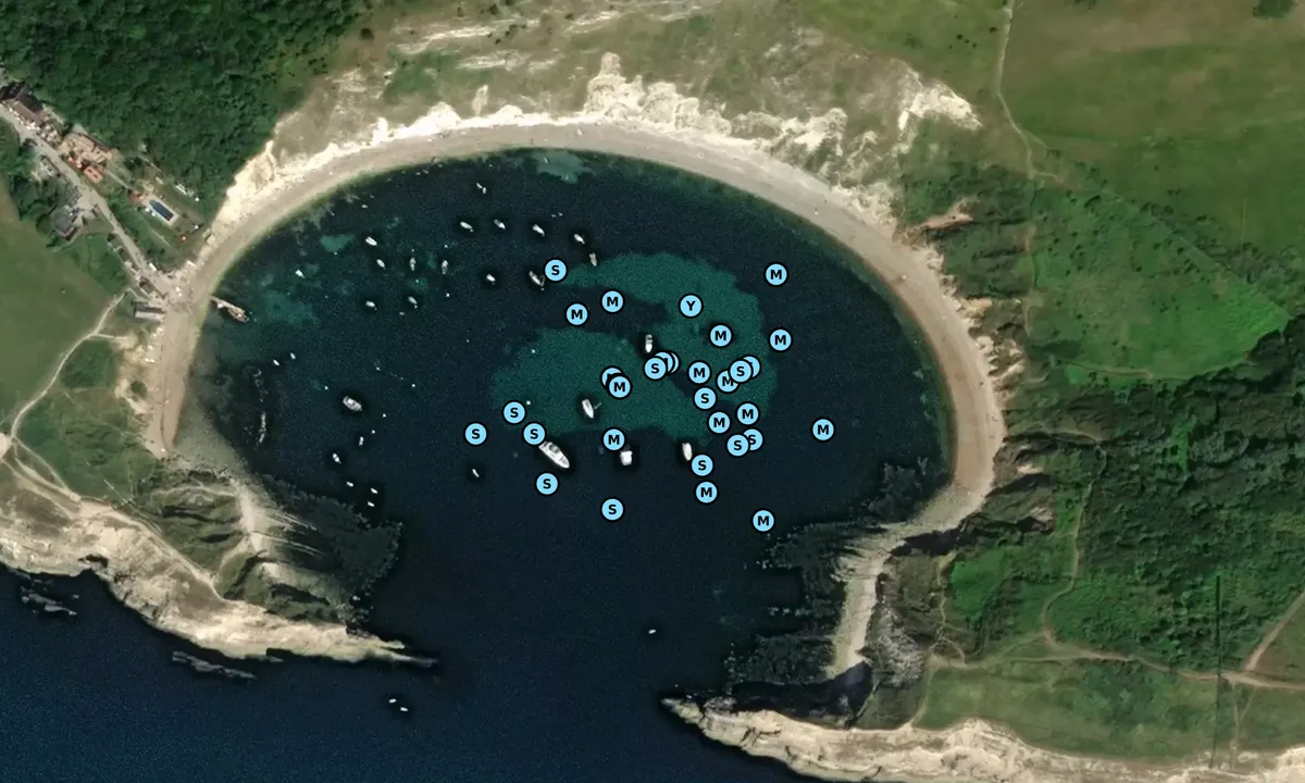 Satelite image of Lulworth Cove - West Lulworth