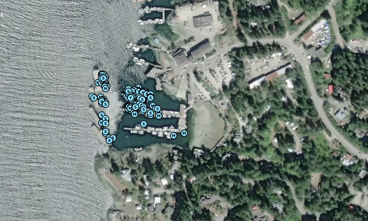 Satelite image of Lund Small Craft Harbour