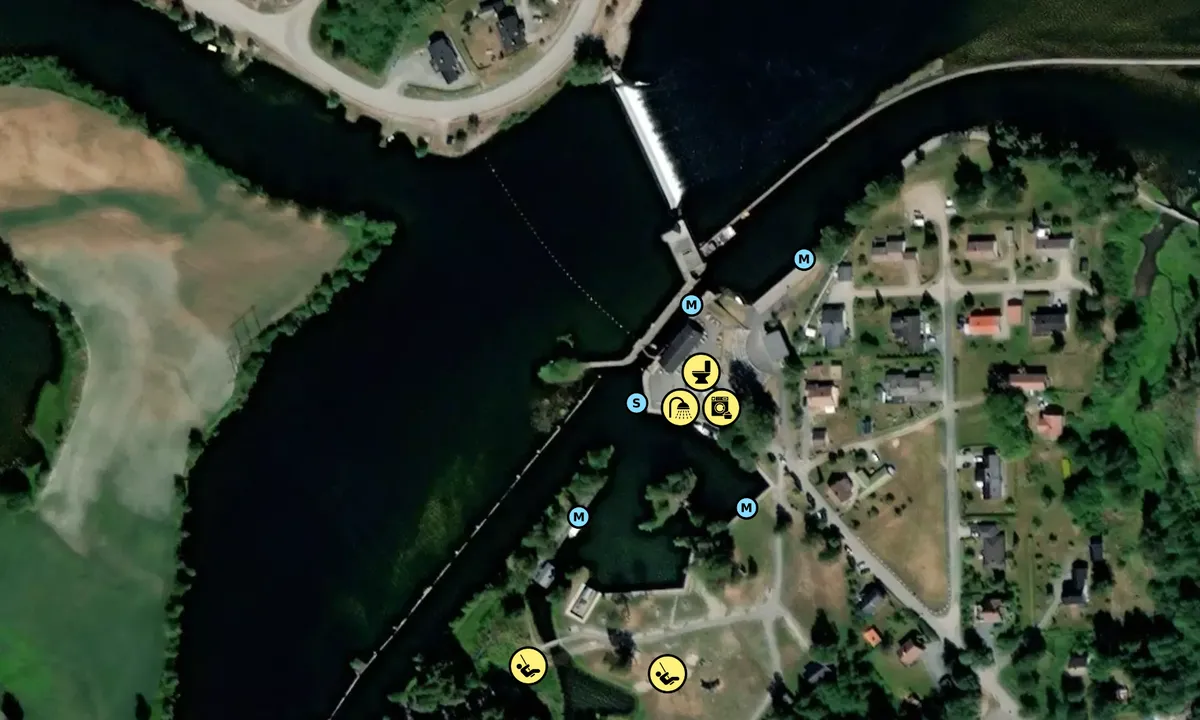 Satelite image of Lunde Gjestebrygge