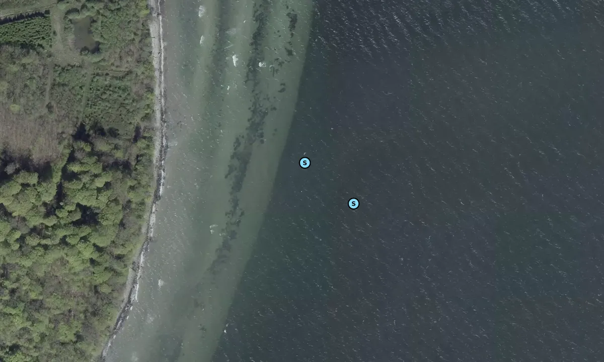 Satelite image of Lundeborg Fredskov bouy