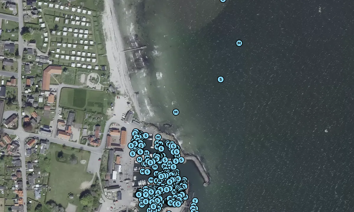 Satelite image of Lundeborg Havn