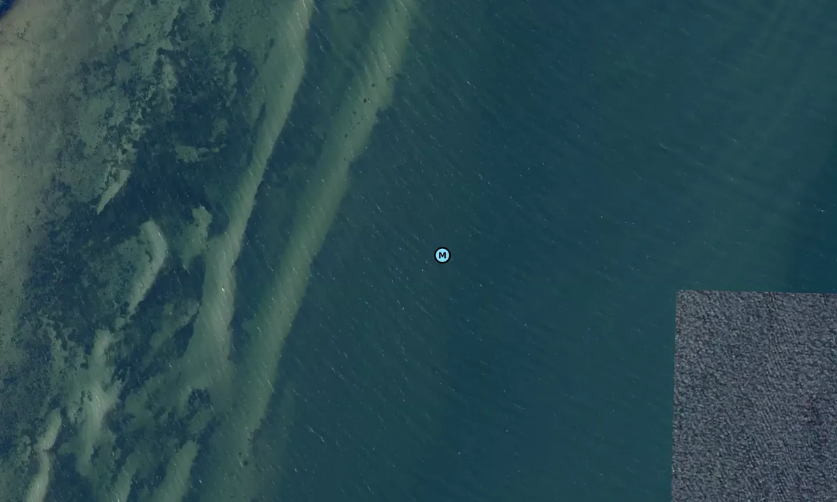 Satelite image of Lundeborg Kirke bouy